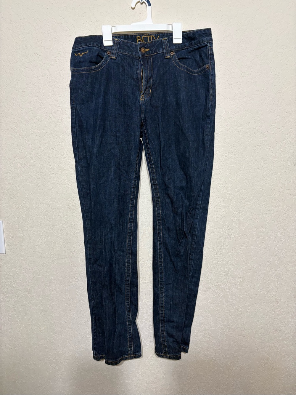 Kimes Ranch Women's Indigo Bootcut Betty Jeans with Contrast Stitching